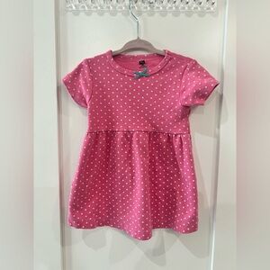 🔥3/$18🔥 Pink Polka Dot Dress. Girls size 18 month’s.